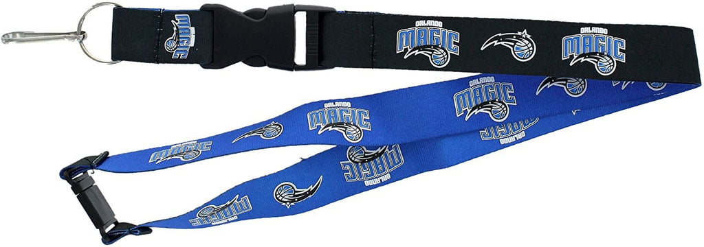 Aminco NBA Orlando Magic Reversible Lanyard Keychain Badge Holder With Safety Clip