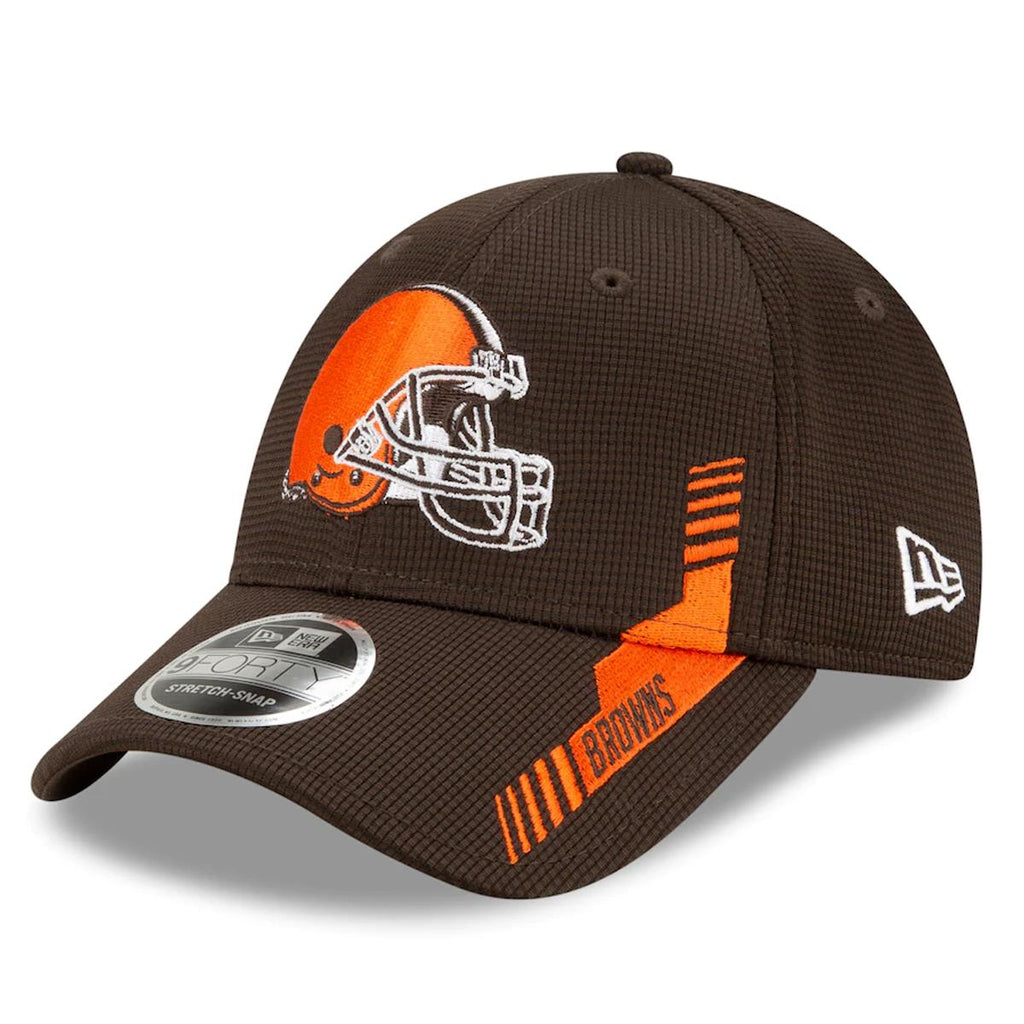 New Era NFL Men's Cleveland Browns NFL Sideline Home 2021 9FORTY Adjustable Stretch-Snap Hat