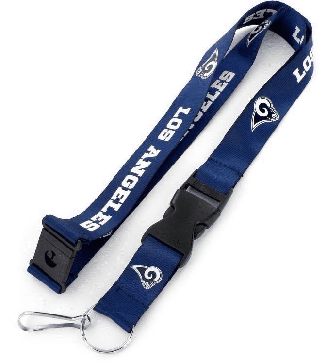 Aminco NFL Los Angeles Rams Team Lanyard Navy/White