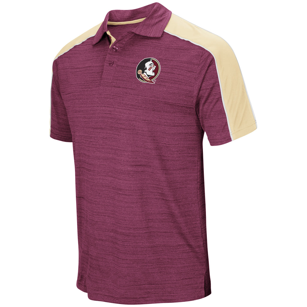 Colosseum NCAA Men's Florida State Seminoles Skip Polo Shirt