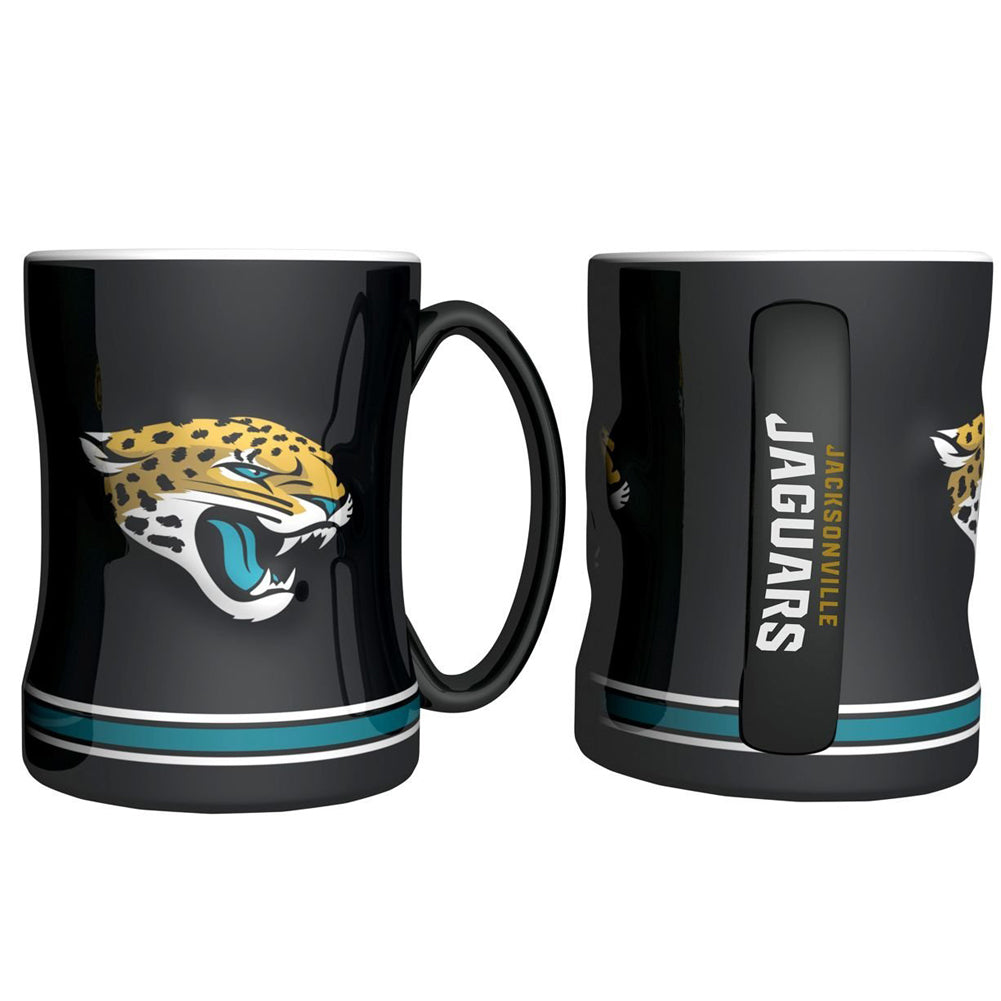 Boelter NFL Jacksonville Jaguars Sculpted Relief Mug Team Color 14oz
