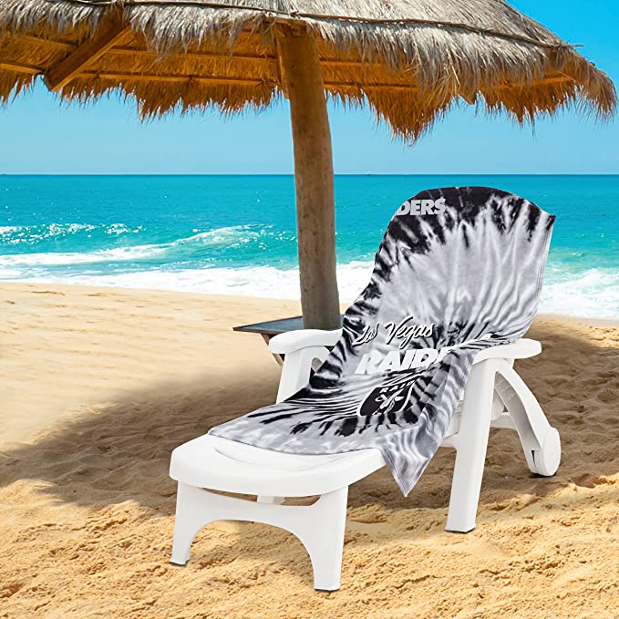 The Northwest Company NFL Las Vegas Raiders Psychedelic Beach Towel