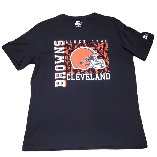 Starter NFL Men's Cleveland Browns Established Stack T-Shirt X-Large