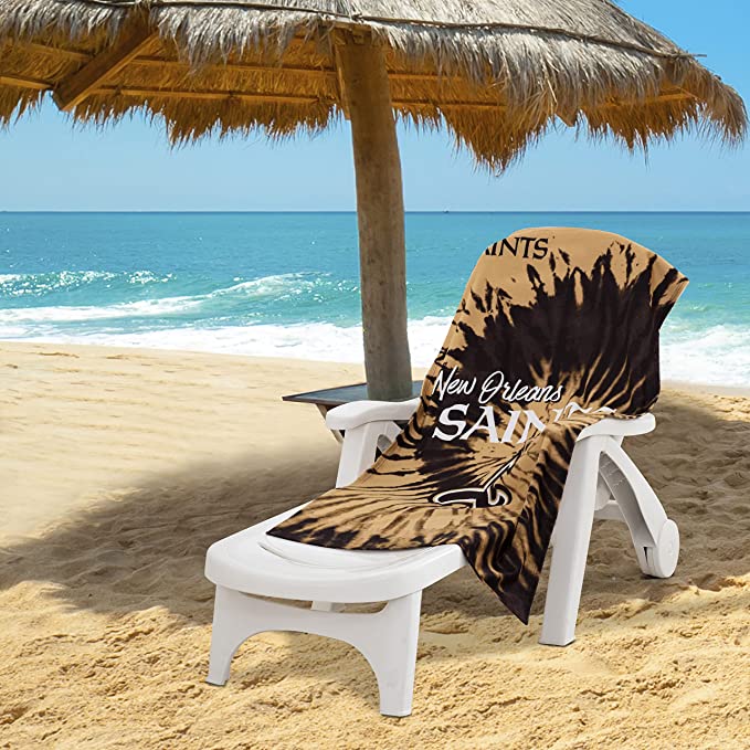 The Northwest Company NFL New Orleans Saints Psychedelic Beach Towel