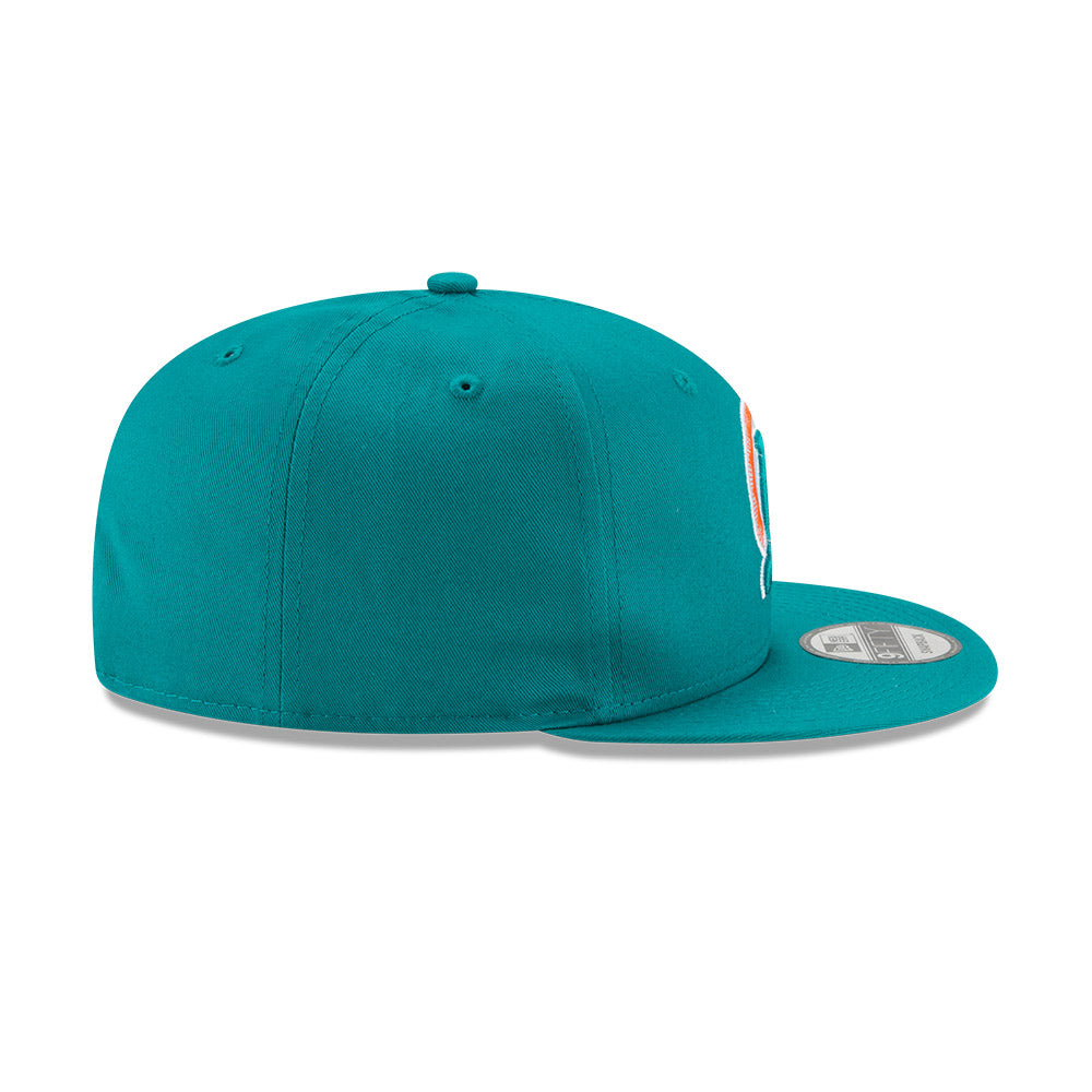 New Era NFL Men's Miami Dolphins Throwback Logo 9Fifty Basic Snapback Hat