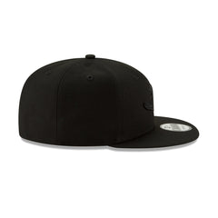 New Era NFL Men's Miami Dolphins Basic Logo Black On Black 9Fifty Snapback Hat