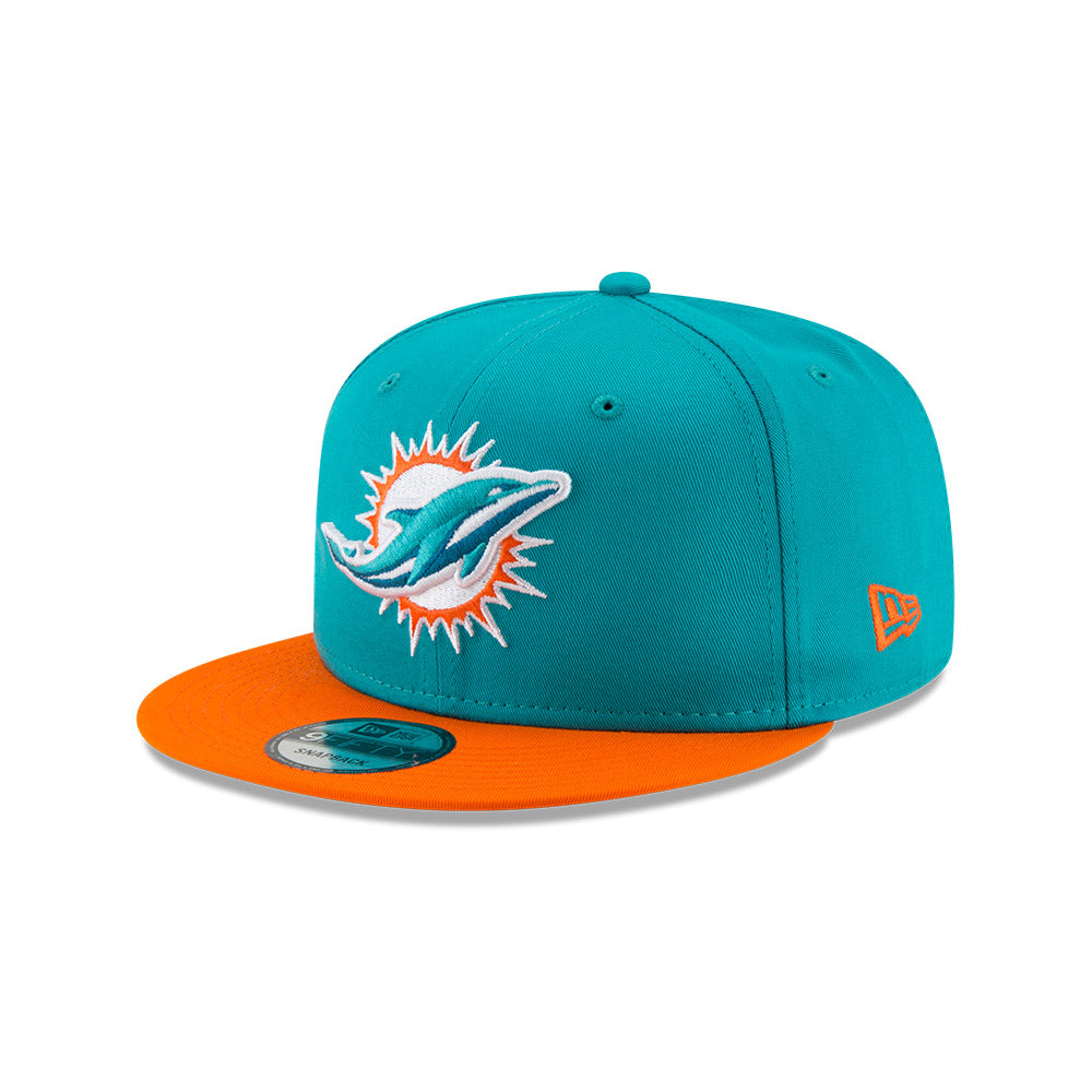 New Era NFL Men's Miami Dolphins Basic Logo 9Fifty Snapback Hat