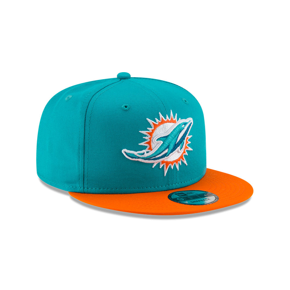 New Era NFL Men's Miami Dolphins Basic Logo 9Fifty Snapback Hat
