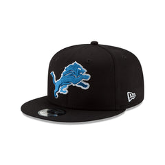 New Era NFL Men's Detroit Lions Basic Logo 9Fifty Snapback Hat Black