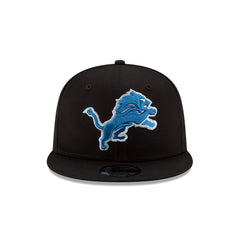 New Era NFL Men's Detroit Lions Basic Logo 9Fifty Snapback Hat Black