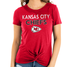 New Era NFL Women’s Kansas City Chiefs Front Knot T-Shirt