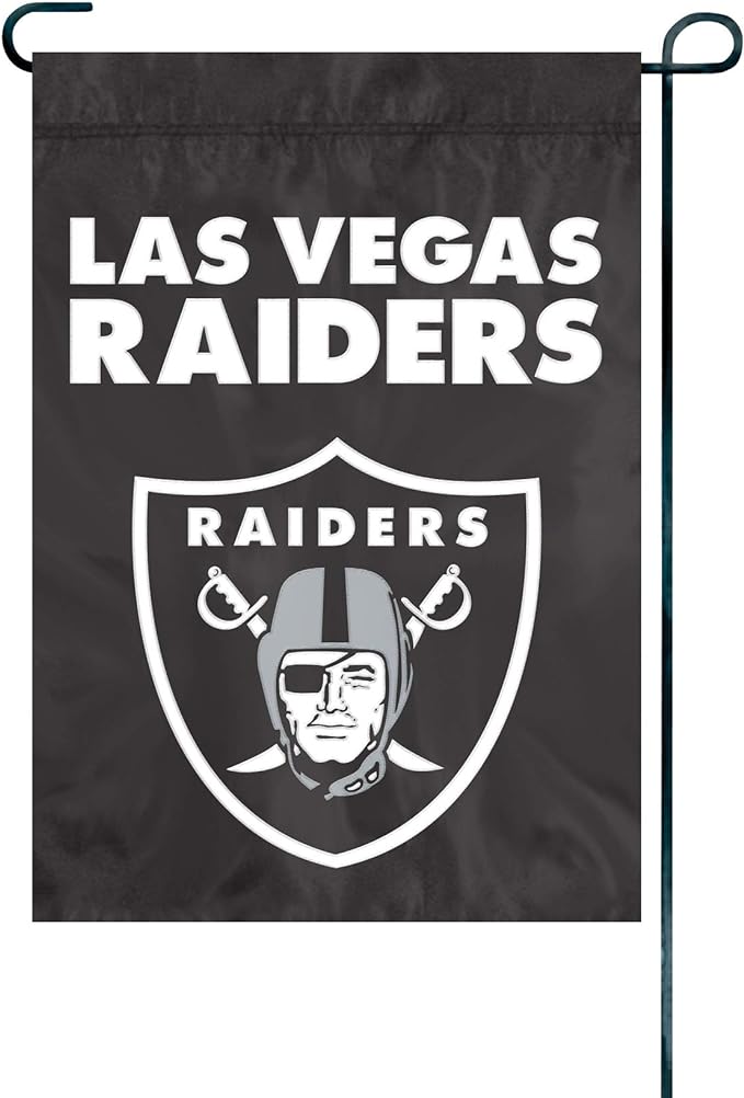 Party Animal NFL Las Vegas Raiders Garden Flag Full Size 18x12.5