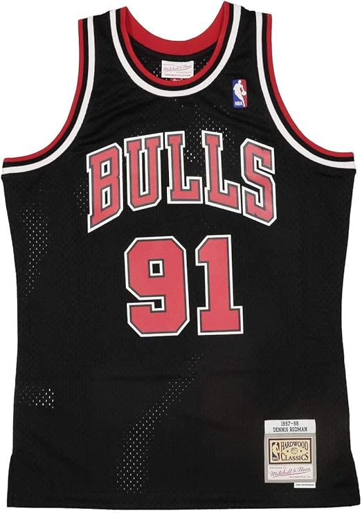 Mitchell & Ness Swingman Chicago Bulls Road 1997-98 Dennis Rodman Jersey, Red