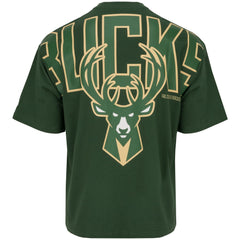 New Era NBA Men's Milwaukee Bucks Back Print Over sized T-Shirt