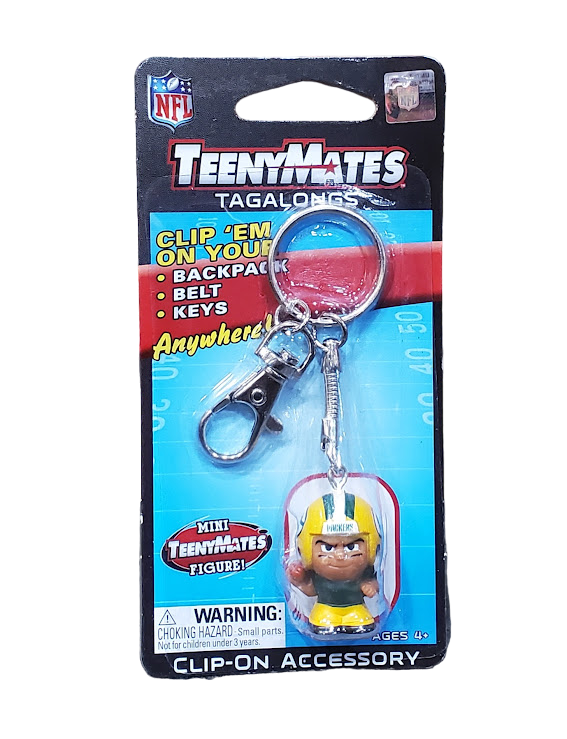 Party Animal NFL Green Bay Packers TeenyMate Tagalongs Keychain