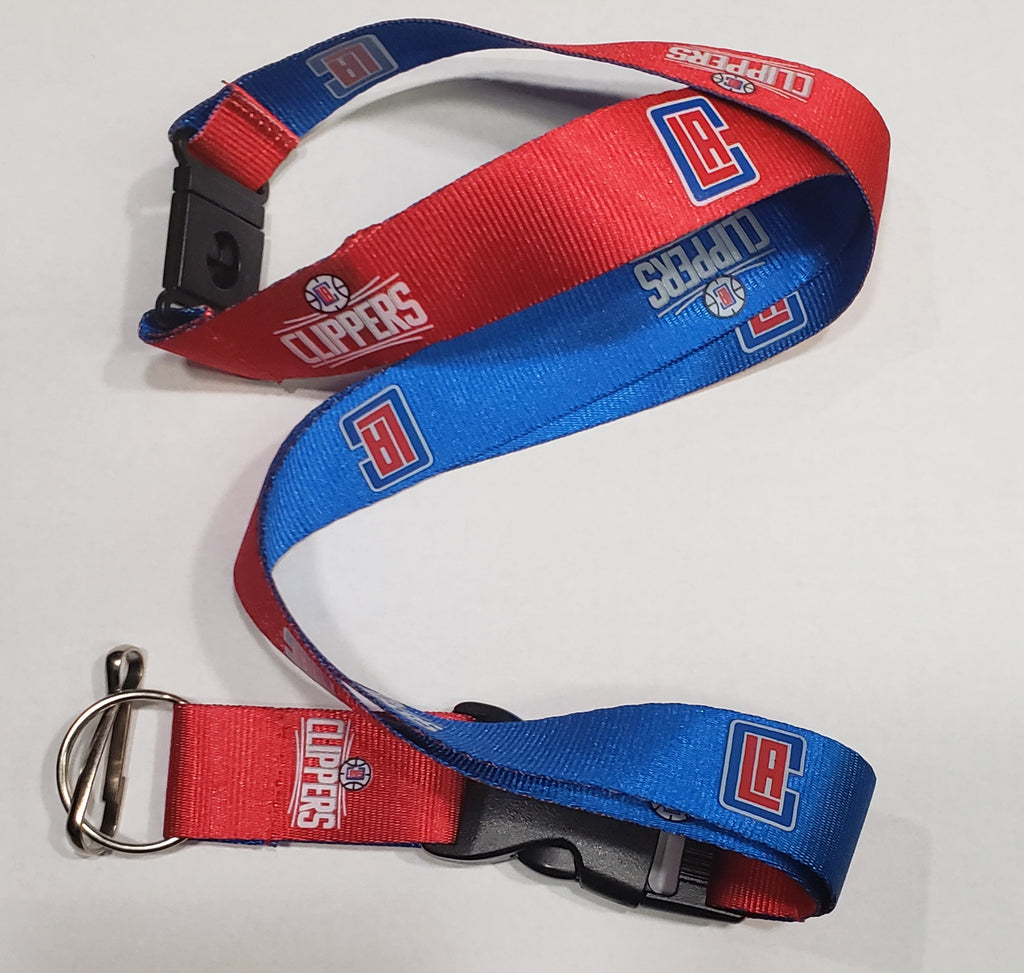 Aminco NBA Los Angeles Clippers Reversible Lanyard Keychain Badge Holder
