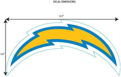 Siskiyou NFL Los Angeles Chargers Medium Team Color Auto Decal