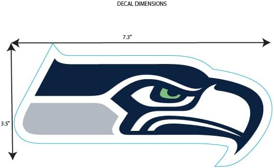 Siskiyou NFL Seattle Seahawks Medium Team Color Auto Decal