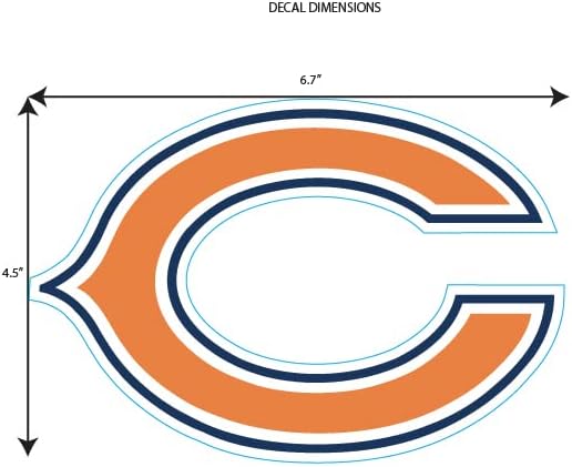 Siskiyou NFL Chicago Bears Medium Team Color Auto Decal