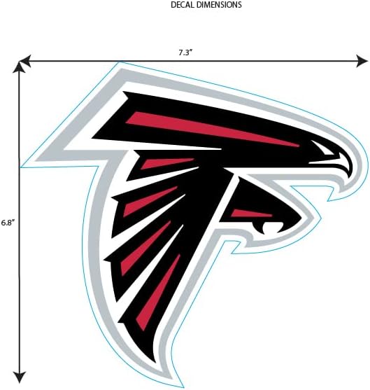 Siskiyou NFL Atlanta Falcons Medium Team Color Auto Decal