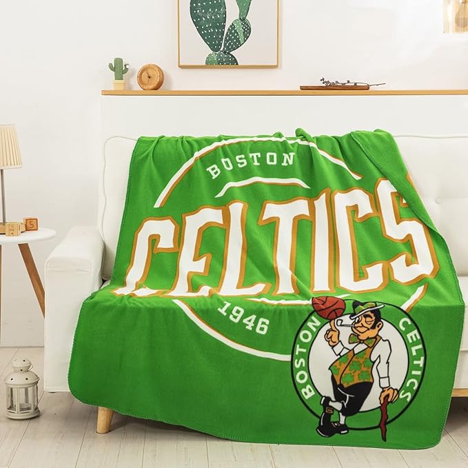 The Northwest Company NBA Boston Celtics Campaign Design Fleece Throw Blanket