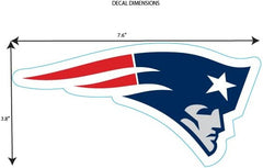 Siskiyou NFL New England Patriots Medium Team Color Auto Decal