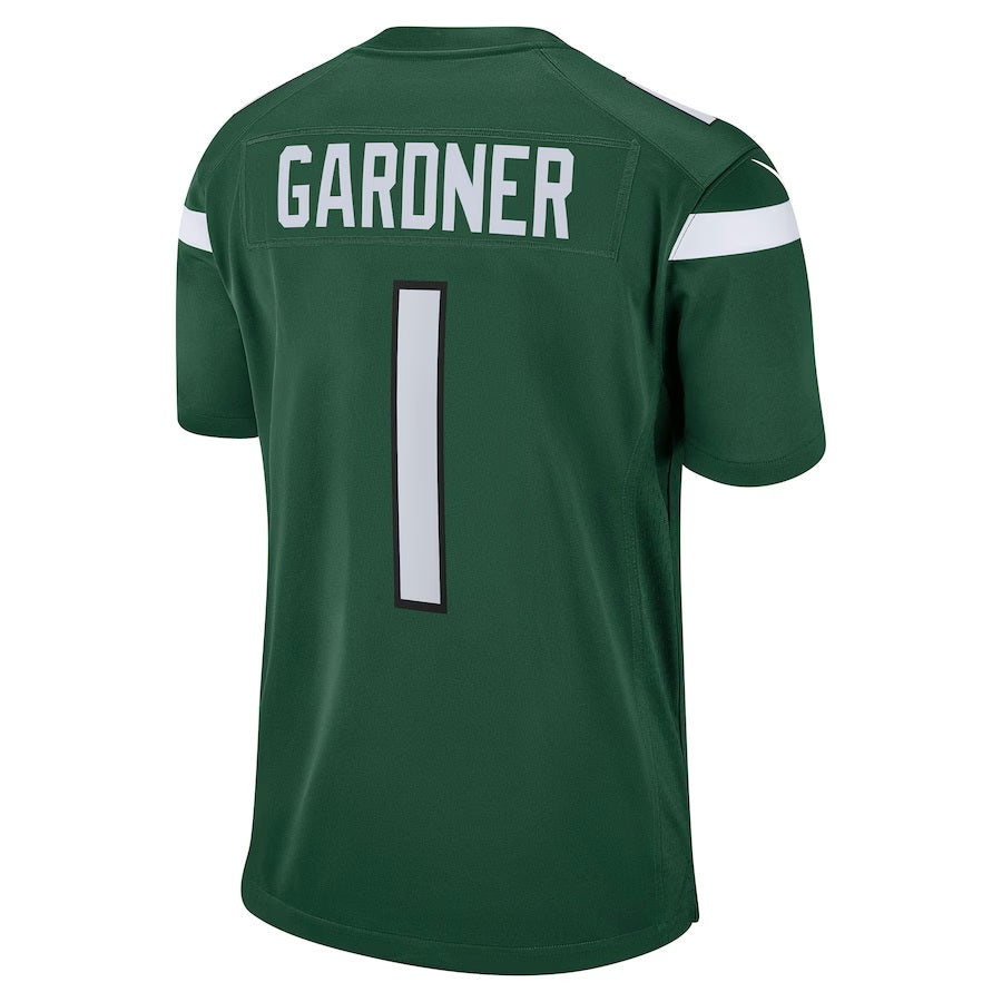 Nike NFL Men’s #1 Ahmad Sauce Gardner New York Jets Game Jersey