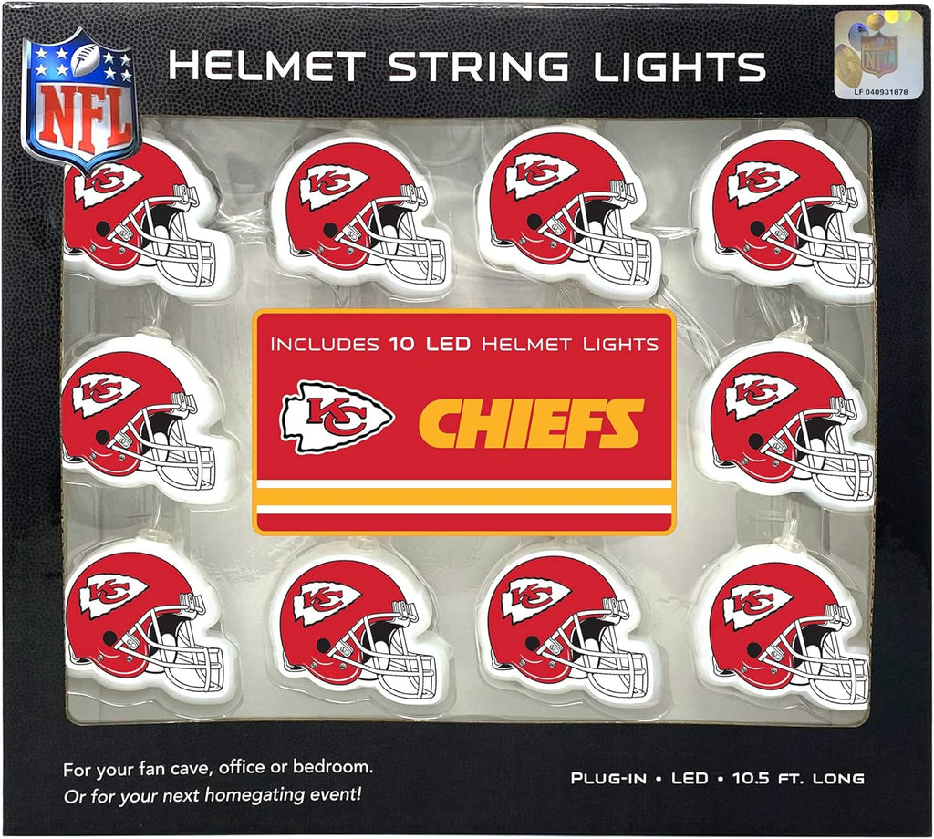Party Animal NFL Kansas City Chiefs LED Helmet String Lights