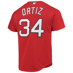 Mitchell & Ness MLB Men's Boston Red Sox David Ortiz Cooperstown Collection Mesh Batting Practice Button-Up Jersey