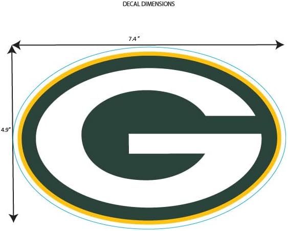 Siskiyou NFL Green Bay Packers Medium Team Color Auto Decal