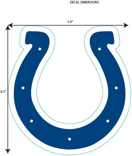 Siskiyou NFL Indianapolis Colts Medium Team Color Auto Decal