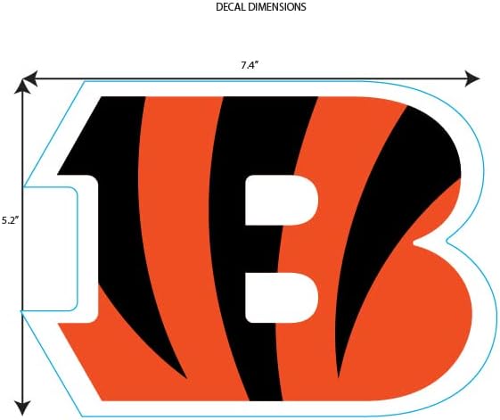 Siskiyou NFL Cincinnati Bengals Medium Team Color Auto Decal