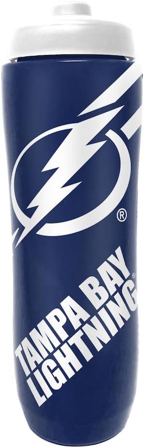 Party Animal NHL Tampa Bay Lightning Squeezy Water Bottle 32 oz