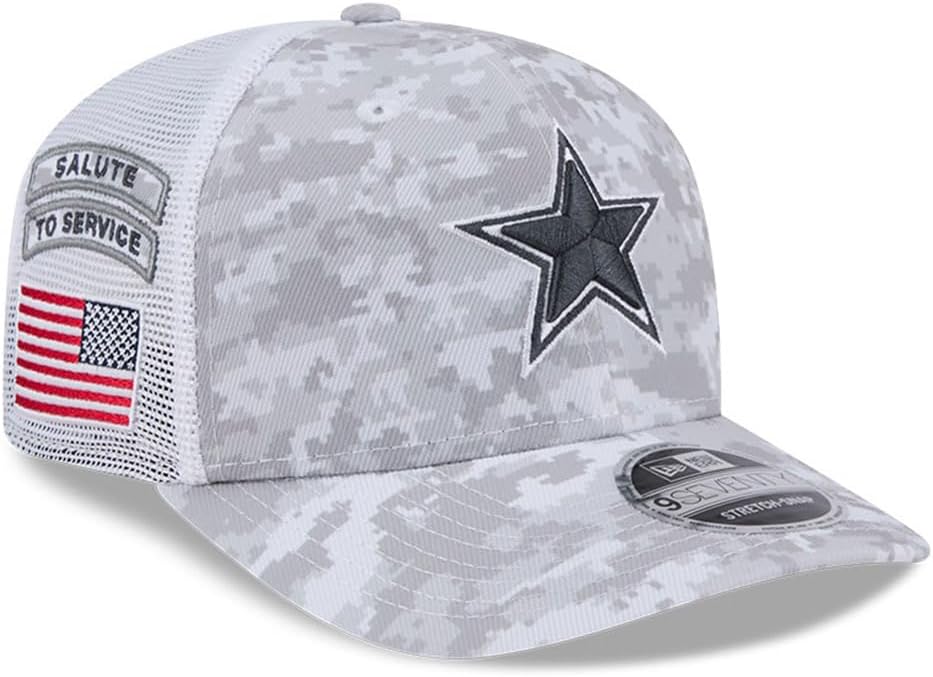 New Era NFL Men's Dallas Cowboys 2024 Salute To Service 9SEVENTY Stretch-Snap Hat