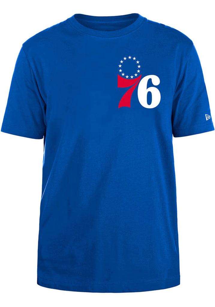 New Era NBA Men's Philadelphia 76ers Back Print Over sized T-Shirt