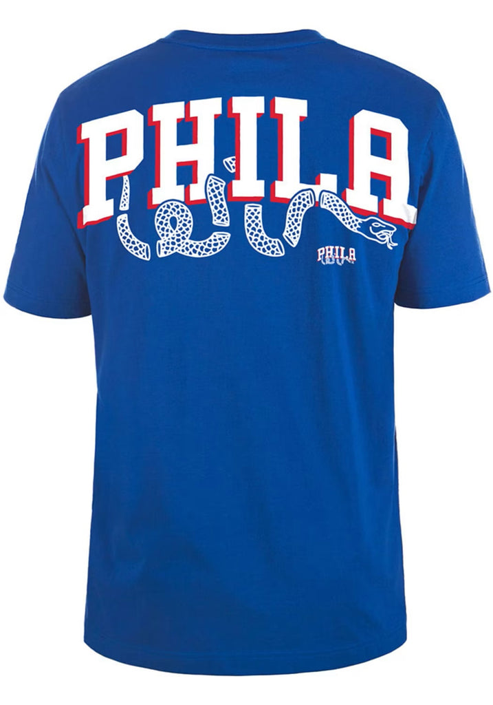 New Era NBA Men's Philadelphia 76ers Back Print Over sized T-Shirt