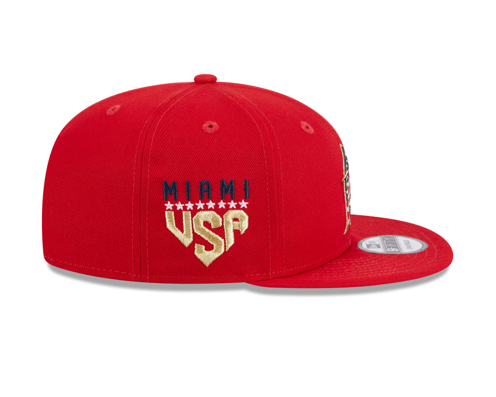 New Era MLB Men's Miami Marlins 2023 Fourth of July 9FIFTY Snapback Adjustable Hat