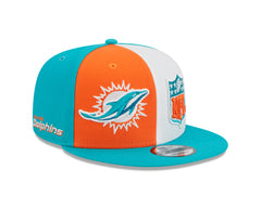 New Era NFL Men's Miami Dolphins 2023 Sideline 9FIFTY Snapback Hat Adjustable