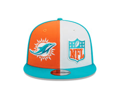 New Era NFL Men's Miami Dolphins 2023 Sideline 9FIFTY Snapback Hat Adjustable