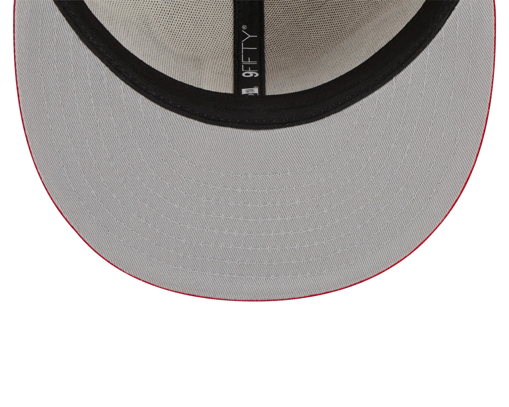Men's New Era White/Black San Francisco 49ers Retro 9FIFTY Snapback Hat