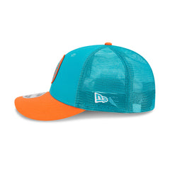 New Era NFL Men's Miami Dolphins 2023 Sideline Team Patch Low Profile 9FIFTY Snapback Hat