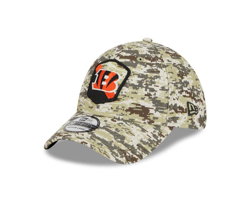 Men's New Era Camo Pittsburgh Steelers 2023 Salute to Service 39THIRTY Flex Hat Size: Medium/Large