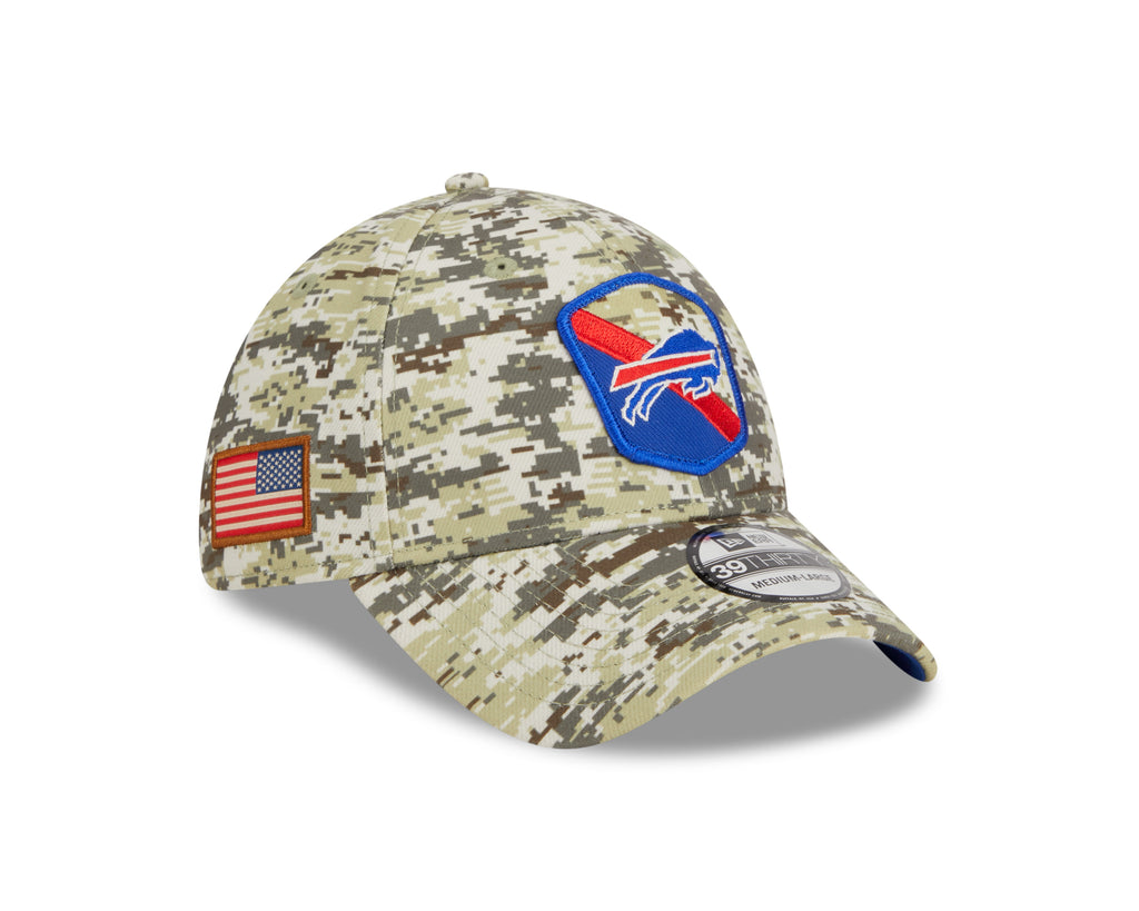 Men's New Era Stone Buffalo Bills 2023 Salute to Service 39THIRTY Flex Hat Size: Large/Extra Large