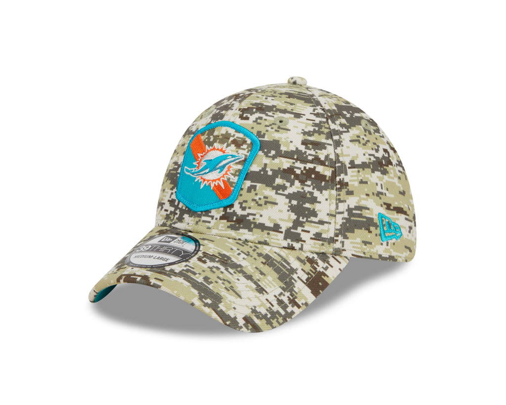 New Era NFL Men's Miami Dolphins 2023 Salute to Service 39THIRTY Flex Hat