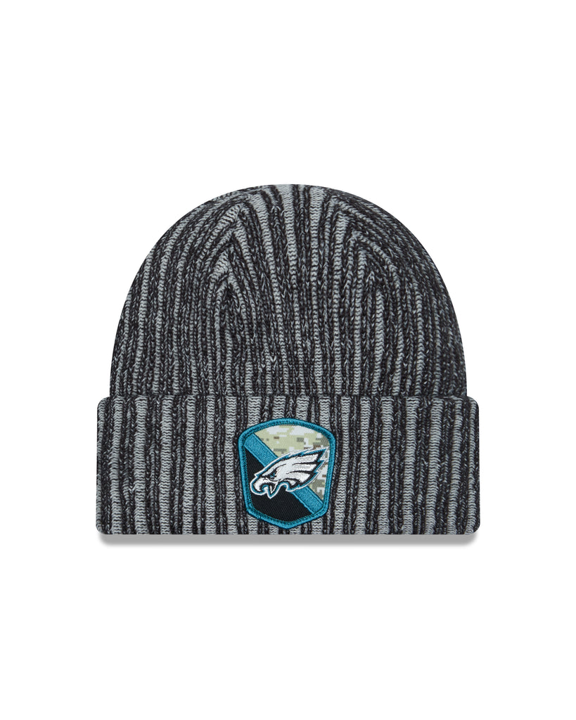 New Era NFL Men's Philadelphia Eagles Beanie 2023 Salute To Service Cuffed Knit Hat