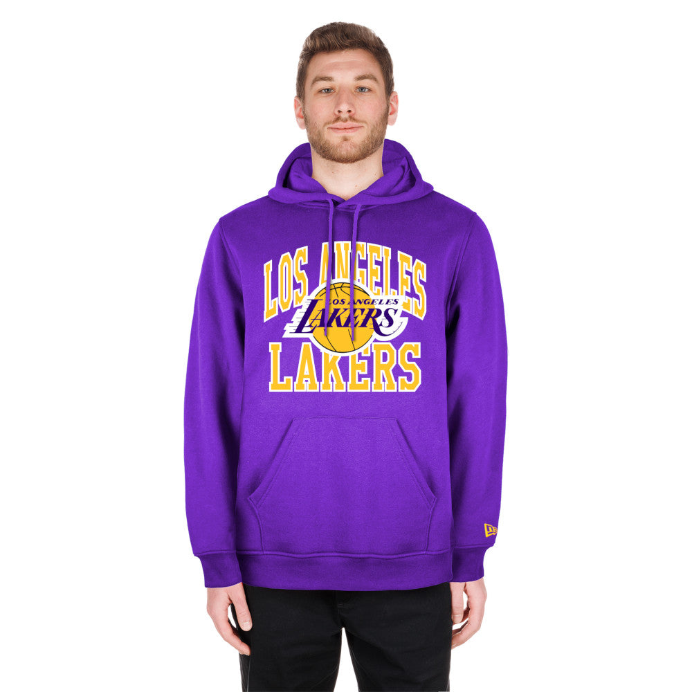 New Era NBA Men’s Los Angeles Lakers 2023/24 Season Tip-Off Edition Pullover Hoodie Purple
