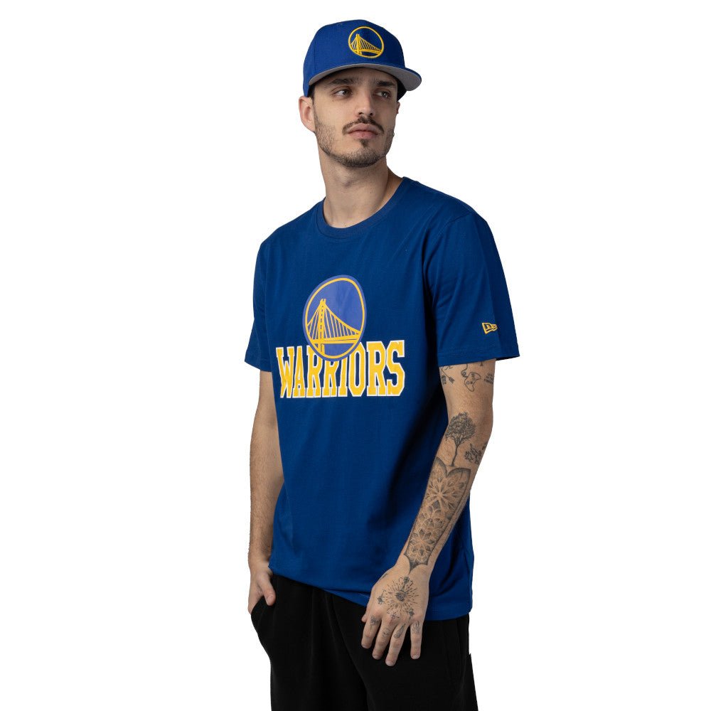 New Era NBA Men’s Golden State Warrior 2023/24 Season Tip-Off Edition T-Shirt Blue