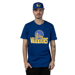 New Era NBA Men’s Golden State Warrior 2023/24 Season Tip-Off Edition T-Shirt Blue