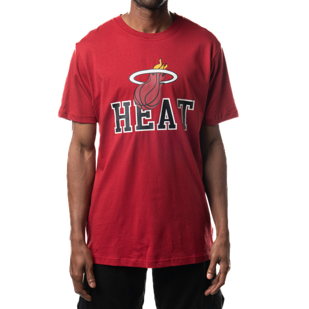 New Era NBA Men’s Miami Heat 2023/24 Season Tip-Off Edition T-Shirt Red