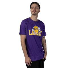 New Era NBA Men’s Los Angeles Lakers 2023/24 Season Tip-Off Edition T-Shirt Purple